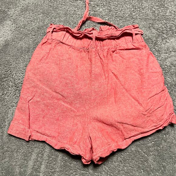 Draper James RSVP Shorts Womens Small Linen Blend Paperbag Pink. - Picture 3 of 8